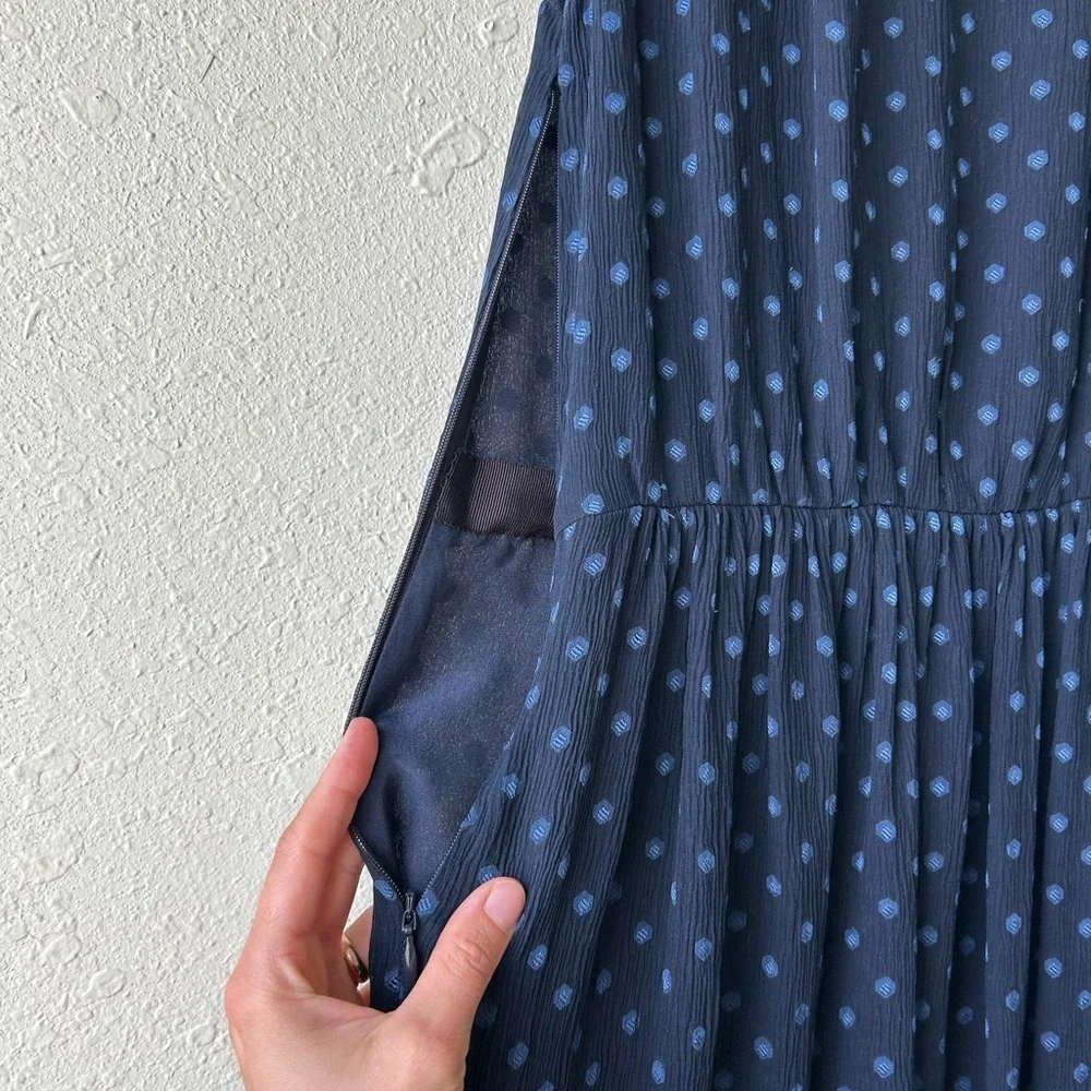 Burberry Brit Sleeveless Embroidered Pleated Mini Dress - Picture 6 of 8